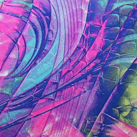 Rupture Nylon Spandex Fabric - Multicolor Abstract, 58-60" Width (1 Yard)