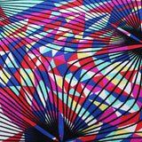 Prism Nylon Spandex Fabric - Multicolor Abstract Print, 58-60" Width (1 Yard)