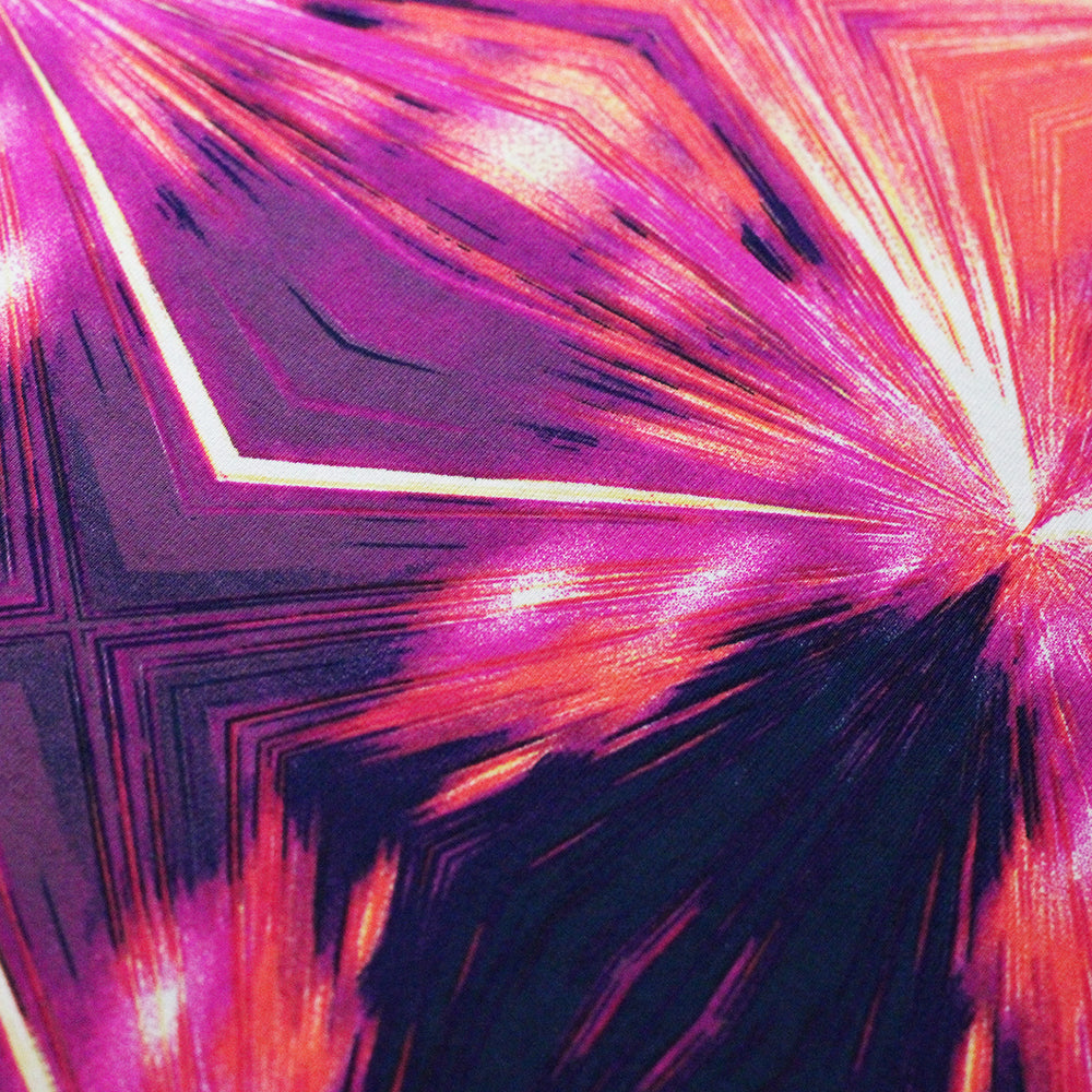 Sphere Nylon Spandex Fabric - Purple/Pink Abstract Print, 58/60" Width (1 Yard)