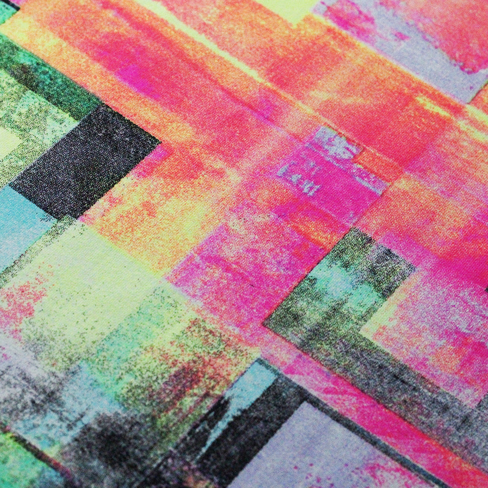 Blockade Nylon Spandex Fabric - Multi Geometric Print, 58/60" Width (1 Yard)