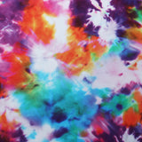 Tie Dye Blitz Polyester Spandex Fabric - Multi Tie-Dye, 58/60" Width (1 Yard)