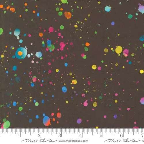 Cotton Print Wideback Fabric Multi Black Gradients Euphoria Midnight 108"