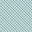 Cotton Diagonal Check Fabric Multi Dahlias at Dusk 44/45"