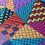 Pop Patch Nylon Spandex Fabric - Multicolor Patchwork Print, 58/60" Width (1 Yard)