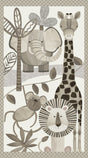 Cotton Panel Multi Jungle Romp 24"