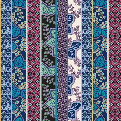 Cotton Multi Kamakura Stripe Fabric 44"/45"