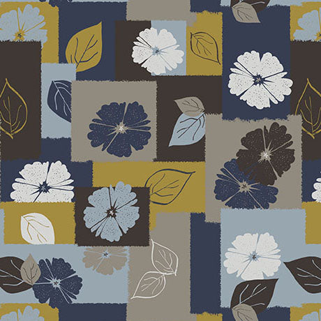 Cotton Floral Collage Fabric 44"/45" Multi Modern Refinement