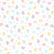 Cotton Bunny Print Fabric 43/44 Multi Pastel