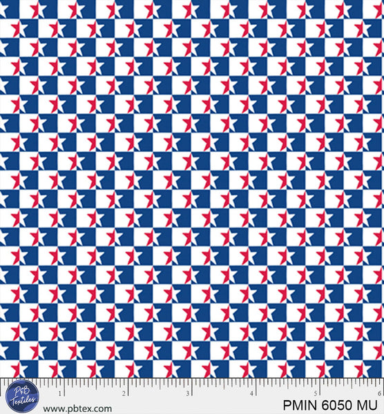 Cotton Patriotic Minis Print Fabric 44/45"