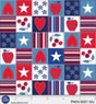 Cotton Patriotic Minis Print Fabric 44/45"