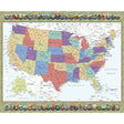 Cotton Fabric Multi QT US Map Where Are You From 44"/45"