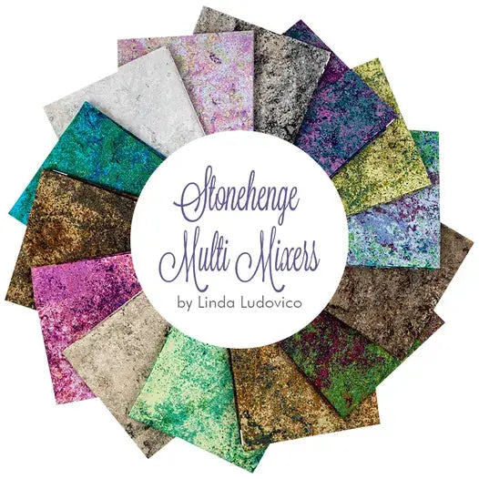 Cotton Fat Quarter Bundle Multi Stonehenge Gradations