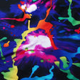 New Wave Tie Dye Nylon Spandex Fabric - Multicolor Splash Print, Tie-Dye, 58-60" Width (1 Yard)