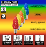 C9 Platinum Elite LED SMD Bulb (25 bulbs/bag) - Faceted, Multi