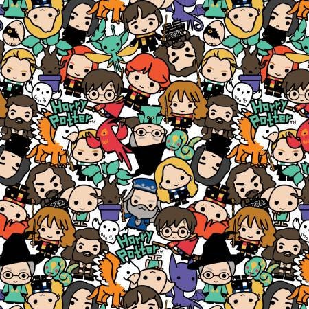 Quilting Cotton Harry Potter Kawaii Stack Toss