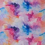 Swim Knit Poly Spandex Multicolor Abstract Waves