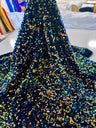 Sequin on Velvet Stretch Fabric