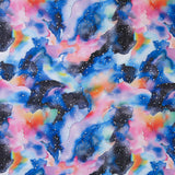 Swim Knit Multicolored Galaxy Poly Spandex Fabric