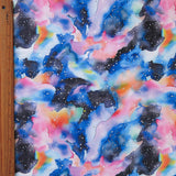 Swim Knit Multicolored Galaxy Poly Spandex Fabric