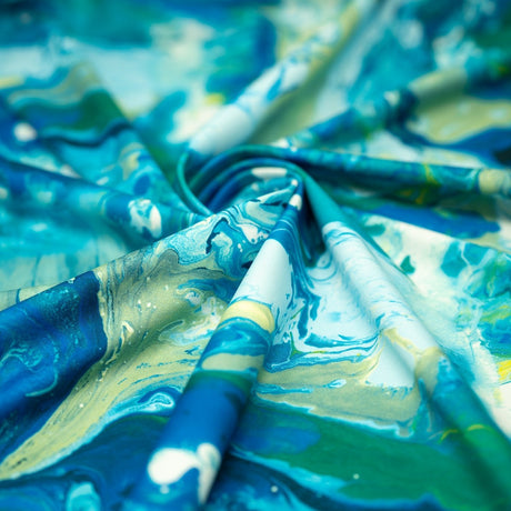 Printed Recycled Polyester Spandex Fabric