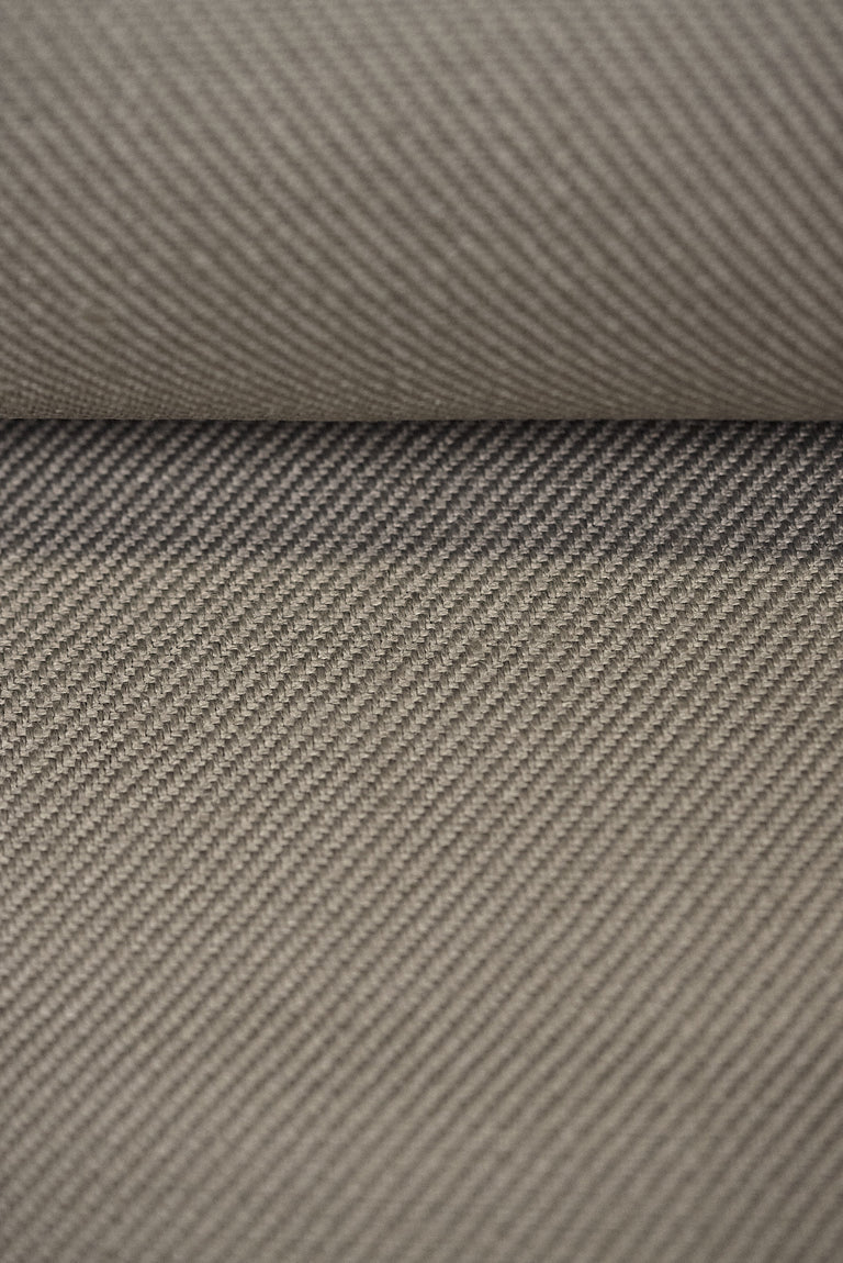 1 Yard Solid Mushroom Pure Irish Linen Twill Fabric 18.5 oz Flat 54 Inches Wide