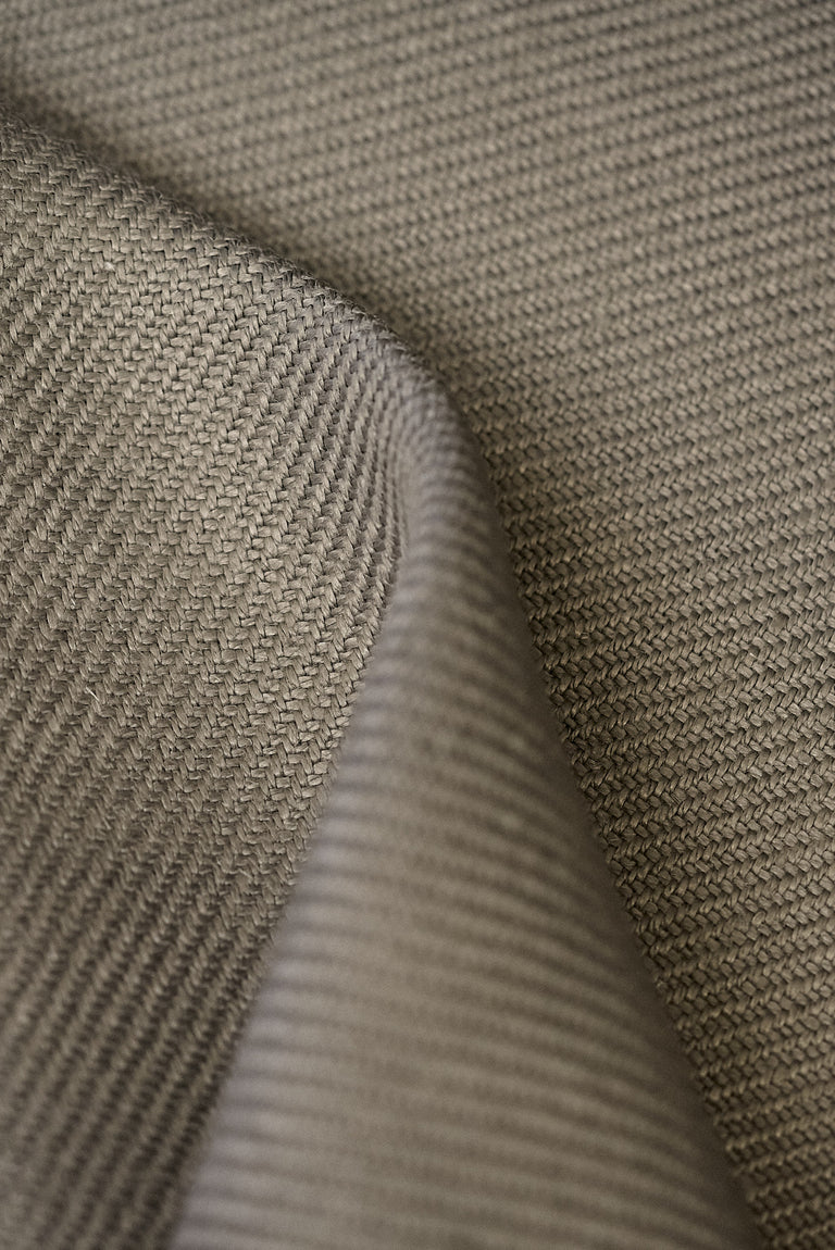 1 Yard Solid Mushroom Pure Irish Linen Twill Fabric 18.5 oz Flat 54 Inches Wide