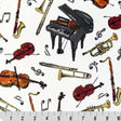 Cuddle Fabric Music In The Air Digital Woodland Print