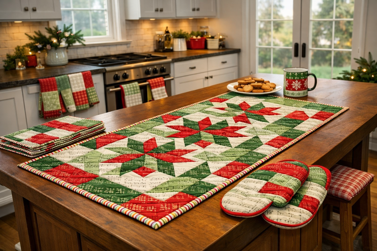 Quilting Cotton Classic Christmas Sheet Music White Riley Blake Designs