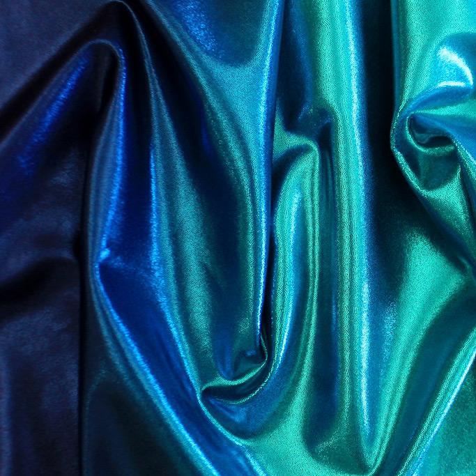 Foiled Spandex Ombre Mystique Fabric