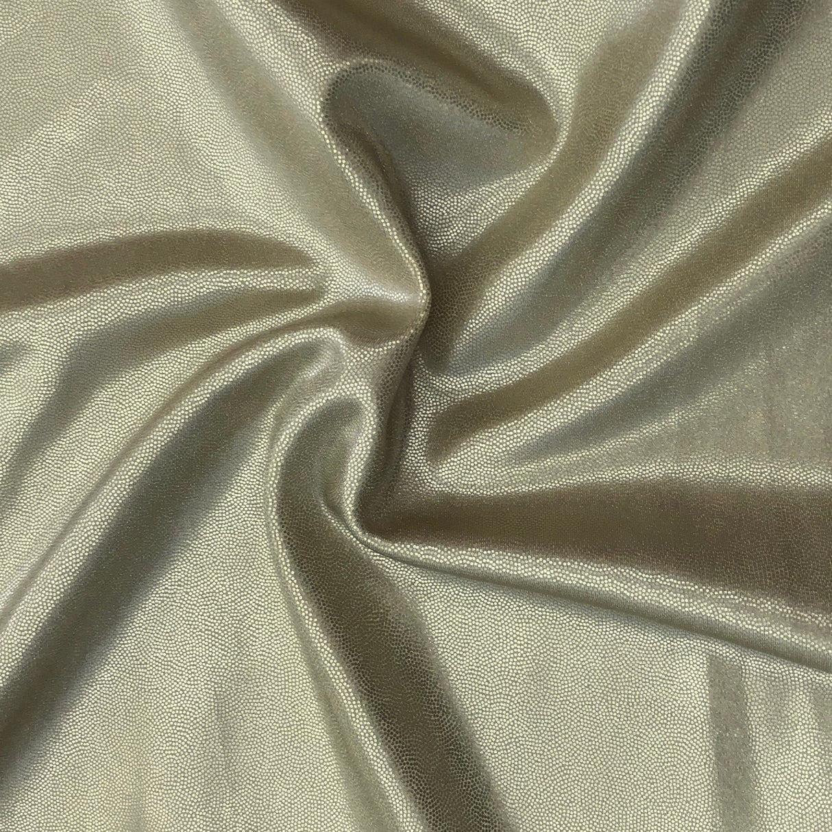 Mystique Pearl Foiled Spandex Fabric - Platinum/Silver, 54" Width (1 Yard)