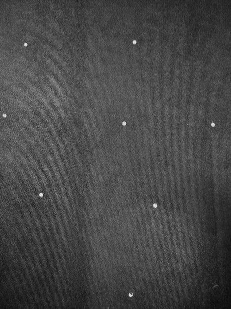 Polyester Mesh Fabric - Silver Diamond Studs, 42" Width
