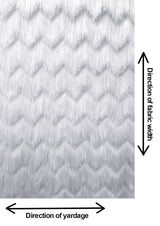 Fine Fringe Zig Zag Pattern Polyester Spandex Mesh Fabric - White, Black, Red, Blush, 52" To 54" Width