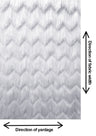 Fine Fringe Zig Zag Pattern Polyester Spandex Mesh Fabric - White, Black, Red, Blush, 52" To 54" Width