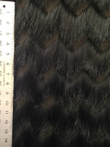 Fine Fringe Zig Zag Pattern Polyester Spandex Mesh Fabric - White, Black, Red, Blush, 52" To 54" Width