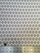 Sheer Knit Mesh W/ Hexagon Overlay Pattern Polyester Spandex Fabric - Hexagon Overlay Pattern, See-Through Mesh, 52" To 54" Width