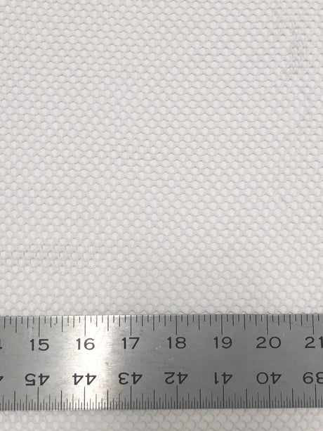Polyester Mesh Fabric - White See Through Plain Mesh, 64" Width