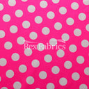 E-Z Dots Matte Nylon Spandex Fabric - Multicolor Polka Dots, 58/60" Width (1 Yard)
