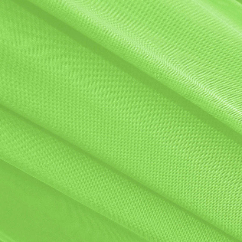 Neon Lime Stretch Mesh Fabric