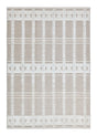 TIA 104 Area Rug - Cream/Beige Bohemian Motif, High-Low Soft-Touch Texture (3 Sizes)