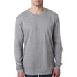 Lucky Friends 1501 Long Sleeve Cotton Fabric - Heather Grey, Adult Long Sleeve Shirt (1 Piece)