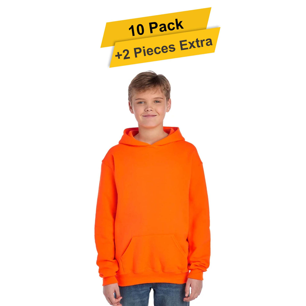 NuBlend Youth Hooded Sweatshirt  10 Pack Cotton