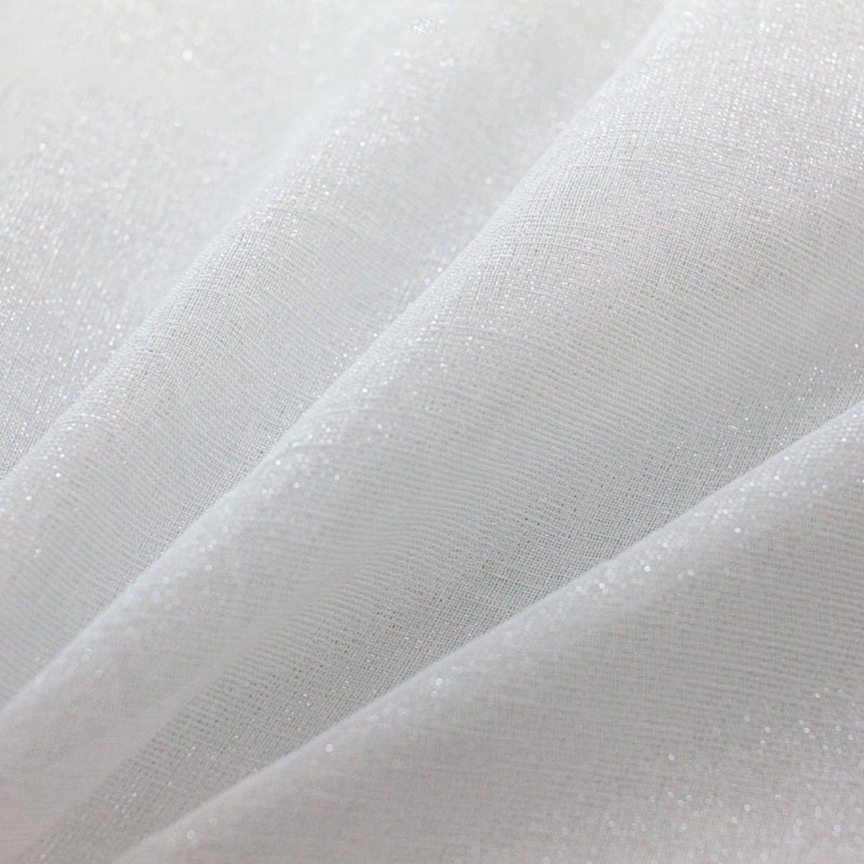 Nash Polyester Sheer Fabric - Solid Metallic Sheer, 110" Width (1 Yard)
