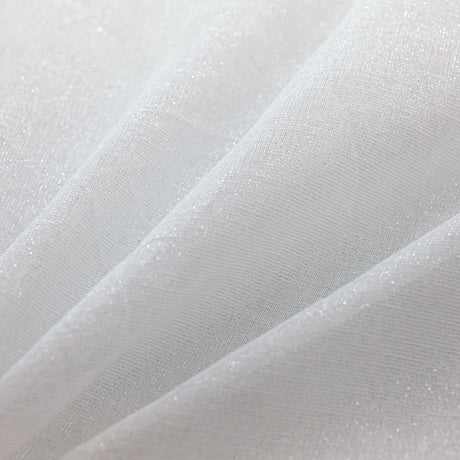 Nash Polyester Sheer Fabric - Solid Metallic Sheer, 110" Width (1 Yard)