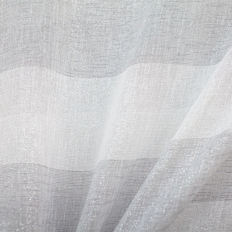 Nashville Fabric Polyester Sheer Fabric - Metallic Striped, 110" Width (1 Yard)