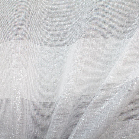 Nashville Fabric Polyester Sheer Fabric - Metallic Striped, 110" Width (1 Yard)