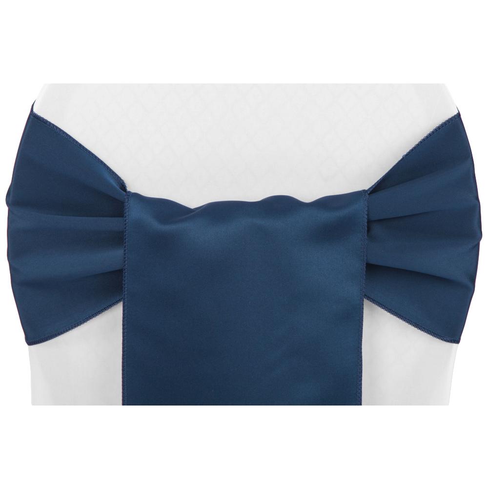 (12 Pack ) Navy Bridal Satin Sash