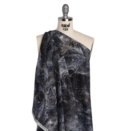 Stonehenge Quilting Cotton by Northcott - Cool Gray Marble 6 Stone Crackle - Surfaces Collection
