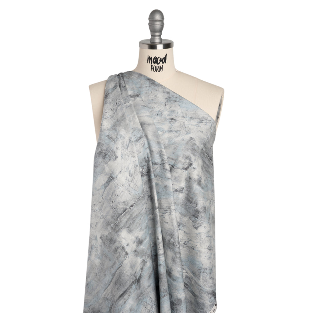Stonehenge Quilting Cotton by Northcott - Cool Gray Marble 7 Stone Scratch - Surfaces Collection