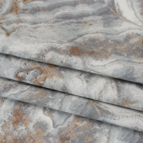 Stonehenge Quilting Cotton by Northcott - Warm Gray Marble 8 Swirling Stone - Surfaces Collection