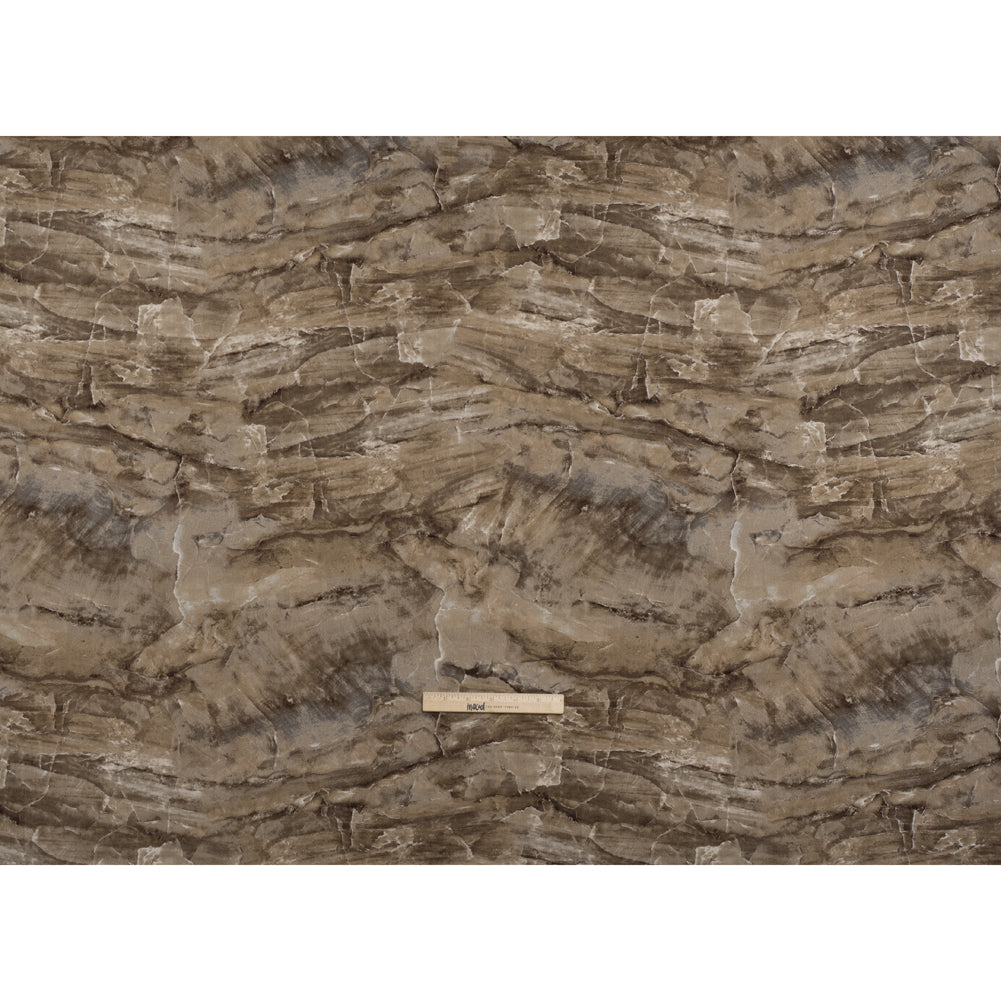 Stonehenge Quilting Cotton by Northcott - Brown Marble 10 Abstract Stone - Surfaces Collection